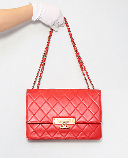 Golden Class Double CC Flap Bag, front view